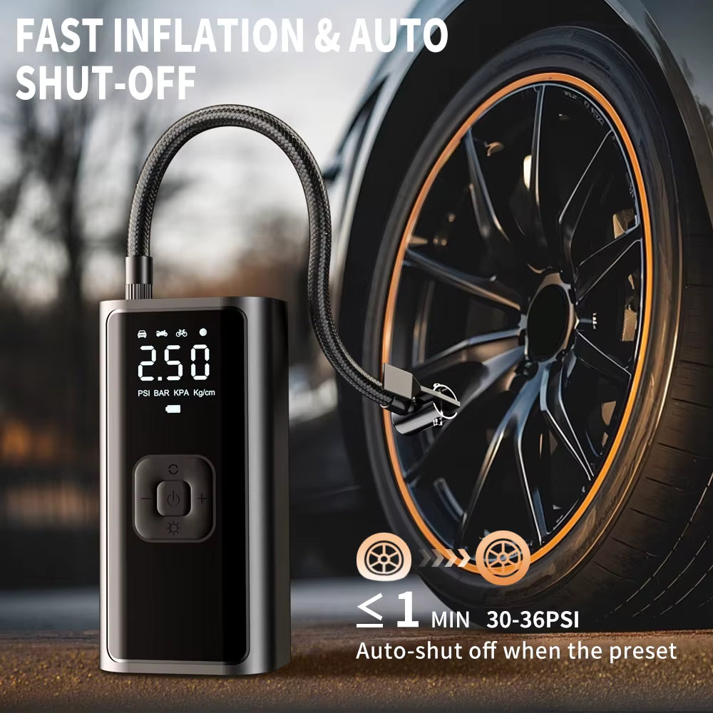 Rechargeable Air Pump Tire Inflator Portable Compressor