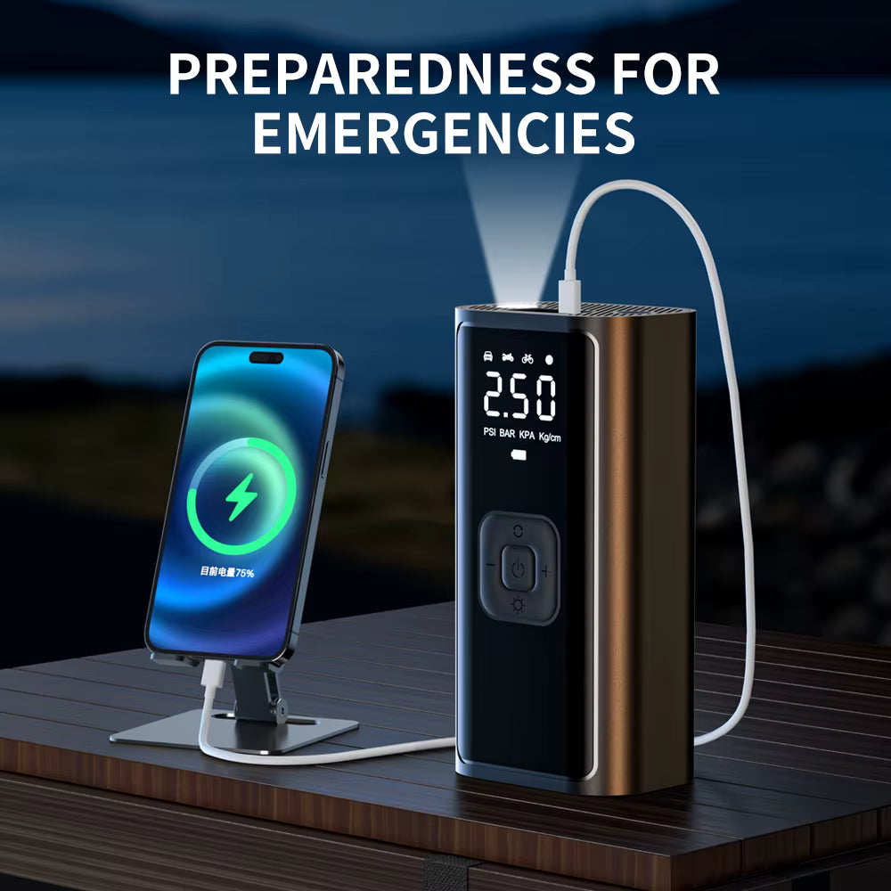 Rechargeable Air Pump Tire Inflator Portable Compressor